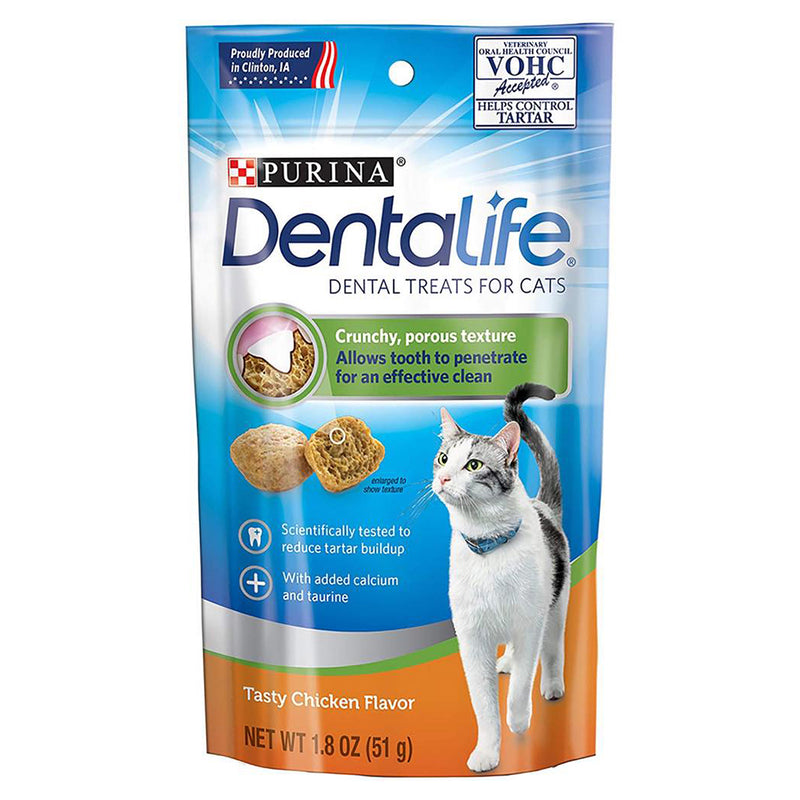Purina DentaLife Chicken Cat Dental Treats 1.8oz ( EXPIRY MAY 2024 )