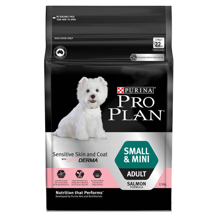 Purina Pro Plan Canine - Small & Mini Adult Sensitive Skin & Coat with OptiDerma 2.5kg