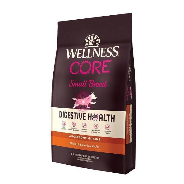 Wellness Dog Core Digestive Health Small Breed Chicken & Brown Rice Recipe 12lb