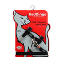Red Dingo Cat Harness & Lead Combo Black