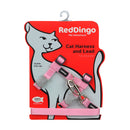 Red Dingo Cat Harness & Lead Combo Pink