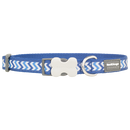 Red Dingo Dog Reflective Ziggy Collar Blue L