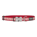 Red Dingo Dog Reflective Ziggy Collar Red S 12mm