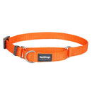 Red Dingo Dog Martingale Collar Orange (12mm x 21-33cm)
