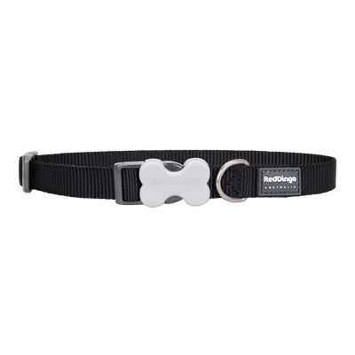 Red Dingo Dog Collar Black (15mm x 24-36cm)