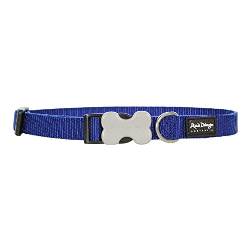 Red Dingo Dog Collar Blue M (15mm x 24-36cm)