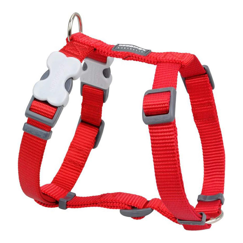 Red Dingo Dog Plain Harness Classic - 15mm Red