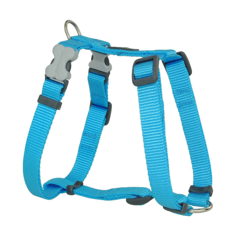 Red Dingo Dog Plain Harness Classic - 15mm Turquoise