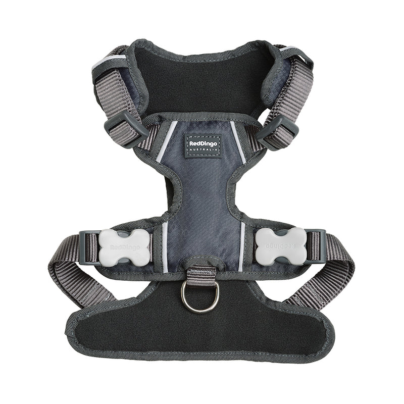 Red Dingo Padded Harness Grey XS