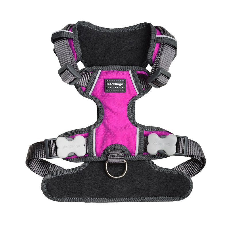 Red Dingo Padded Harness Hot Pink M