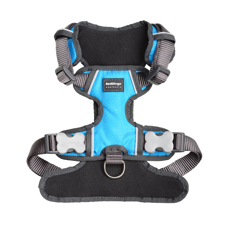 Red Dingo Padded Harness Turquoise S