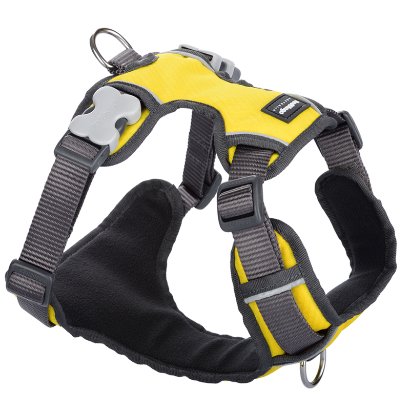 Red Dingo Padded Harness Yellow L