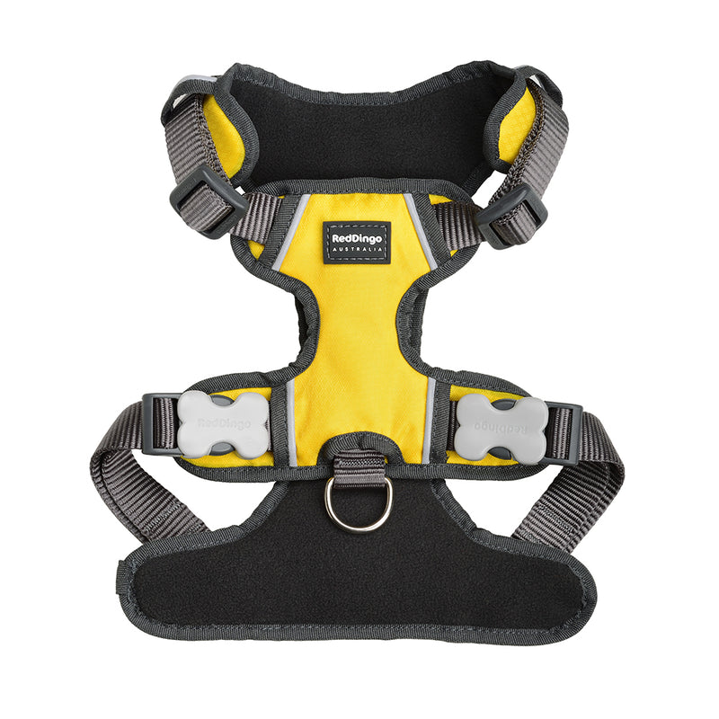 Red Dingo Padded Harness Yellow M