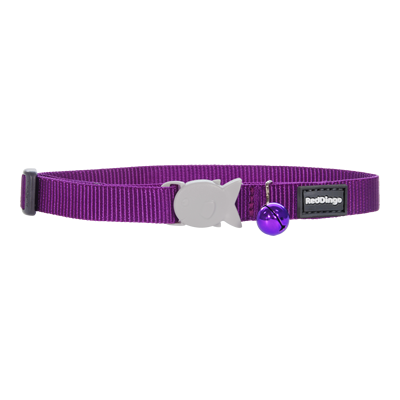 Red Dingo Cat Collar Plain - Classic Purple