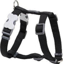Red Dingo Dog Plain Harness Black L 25mm