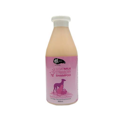 Roots Goat Milk Strawberry Shampoo For Dogs, Cats & Small Animals 500ml