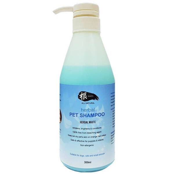 Roots Herbal Pet Shampoo Herbal White Pump 500ml