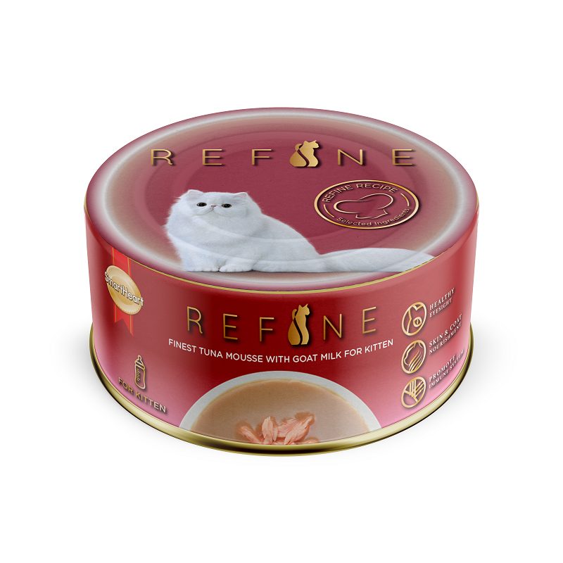 SmartHeart Cat Can Refine Finest Tuna Mousse with Goat Milk for Kitten 80g