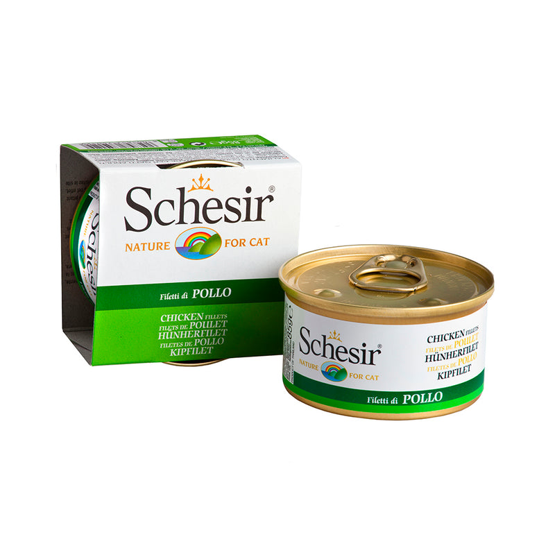 Schesir Nature Chicken Fillets in Jelly for Cats 85g