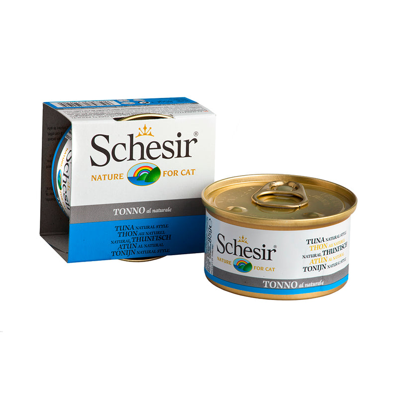 Schesir Nature Tuna Natural Style in Cooking Water For Cat 85g
