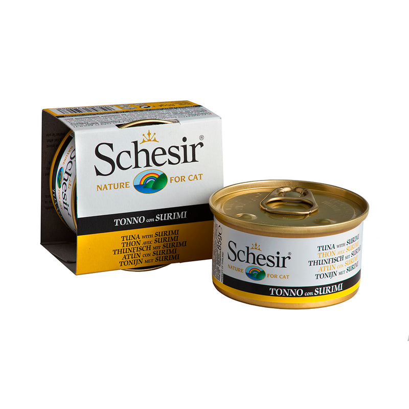 Schesir Nature Tuna with Surimi in Jelly For Cat 85g