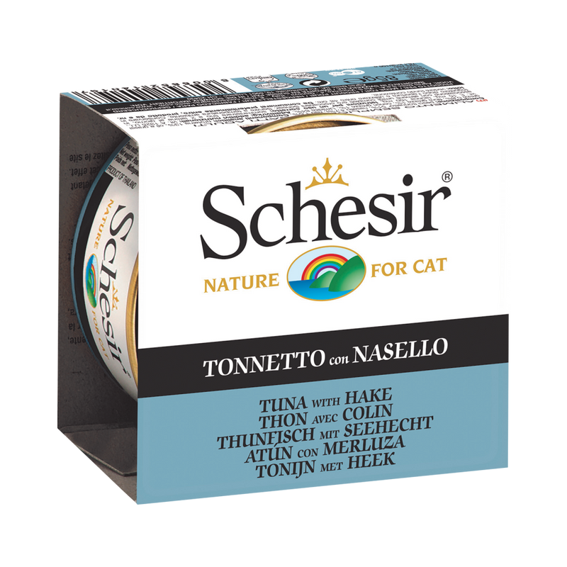 Schesir Nature Tuna with Hake in Jelly for Cats 85g