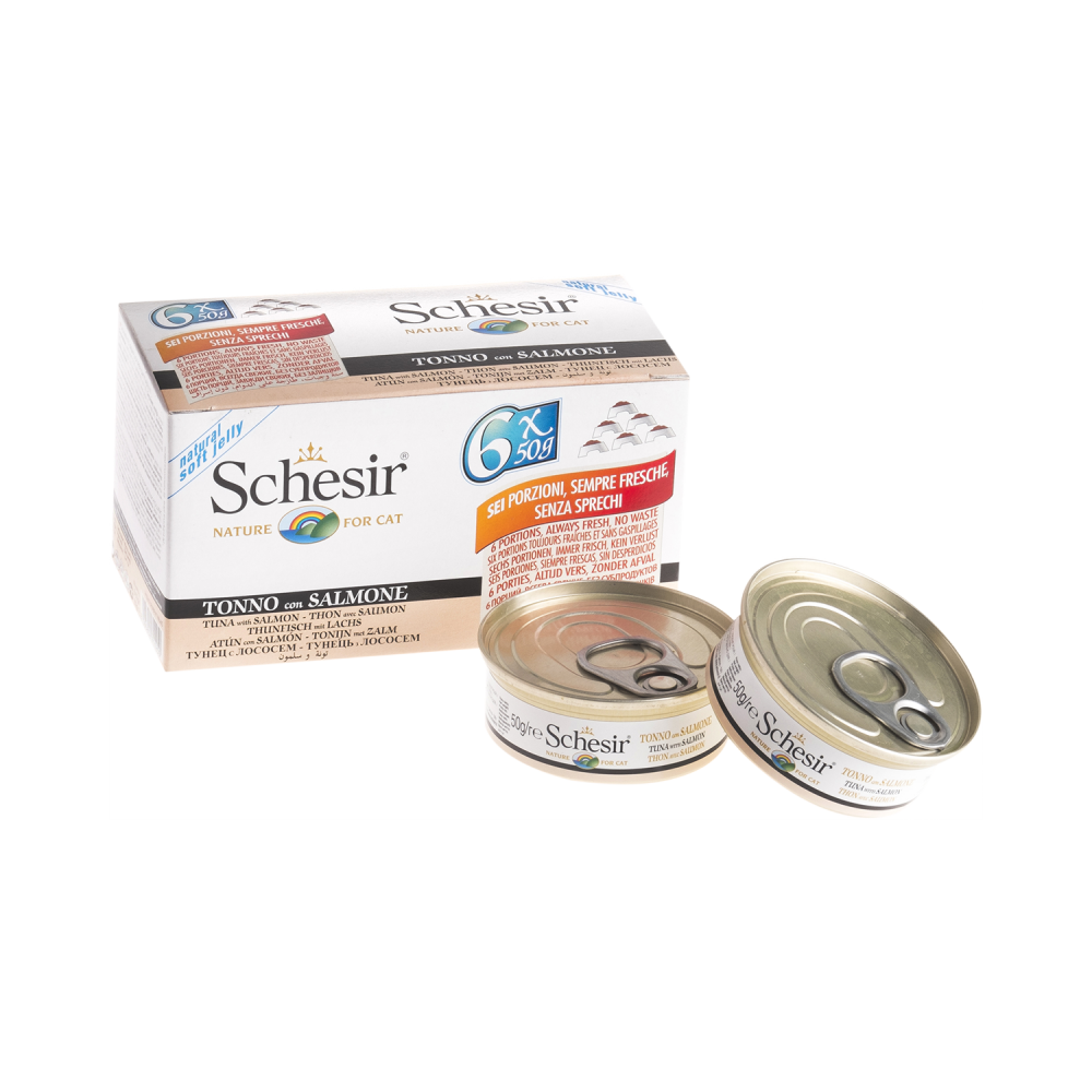 Schesir Nature Tuna with Salmon For Cat 50g x 6