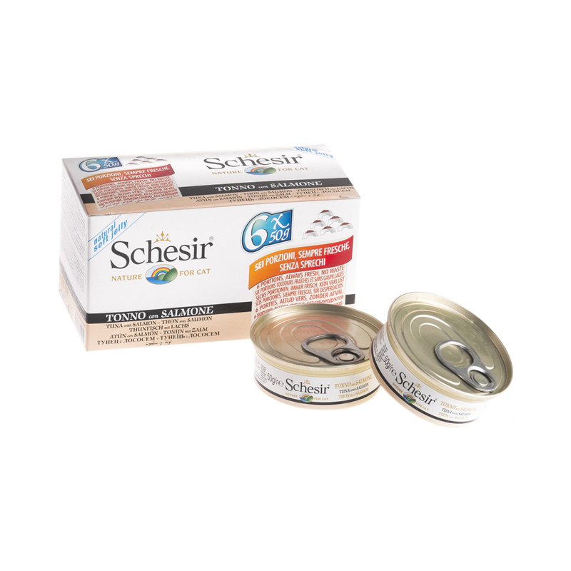 Schesir Nature Tuna with Salmon For Cat 50g x 6