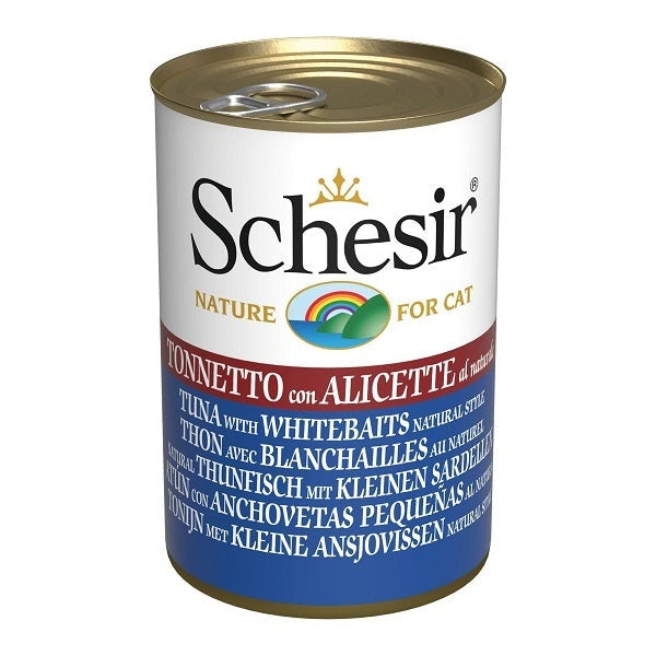 Schesir Nature Tuna with Whitebaits for Cats 140g