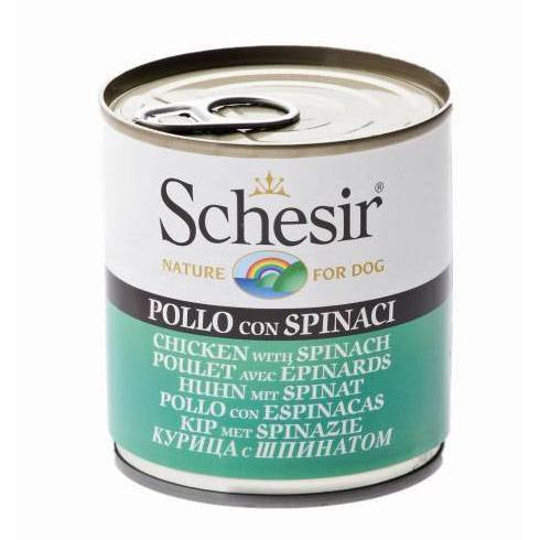 Schesir Nature Chicken w Spinach For Dogs 285g