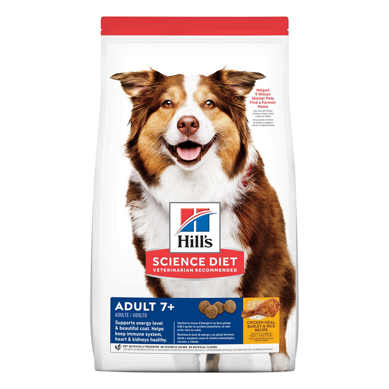 Hill's Science Diet Canine Mature Adult 7+ Chicken Meal, Barley & Brown Rice 12kg