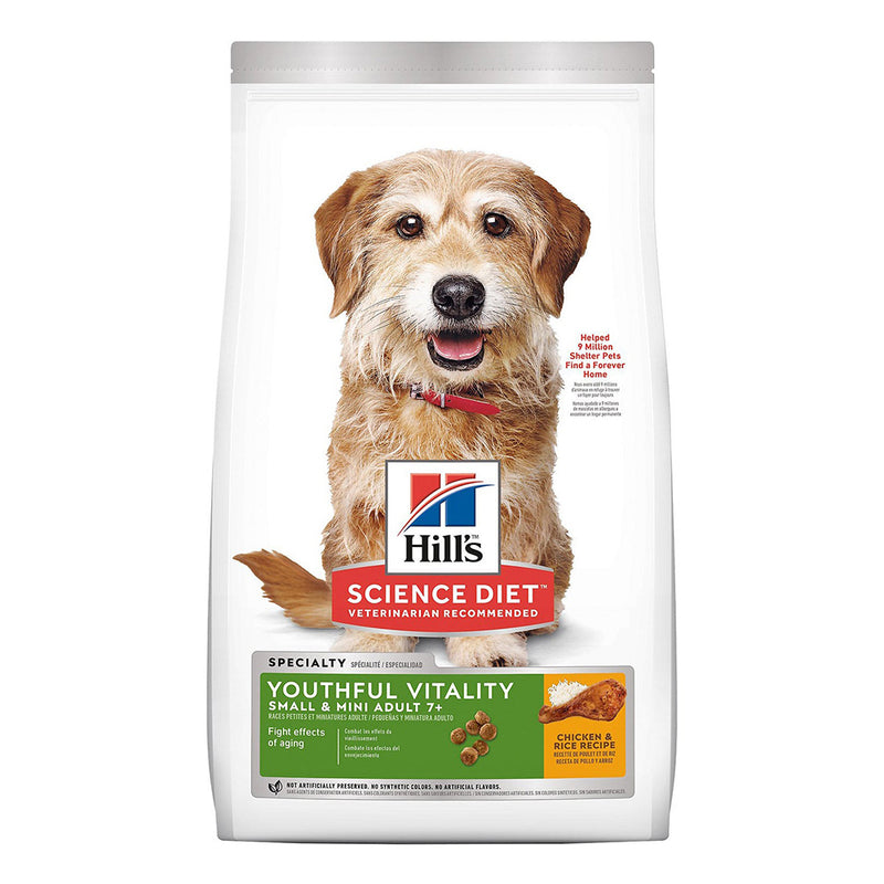 Hill's Science Diet Canine Mature Adult 7+ Small & Mini Youthful Vitality Chicken & Rice 12.5lb