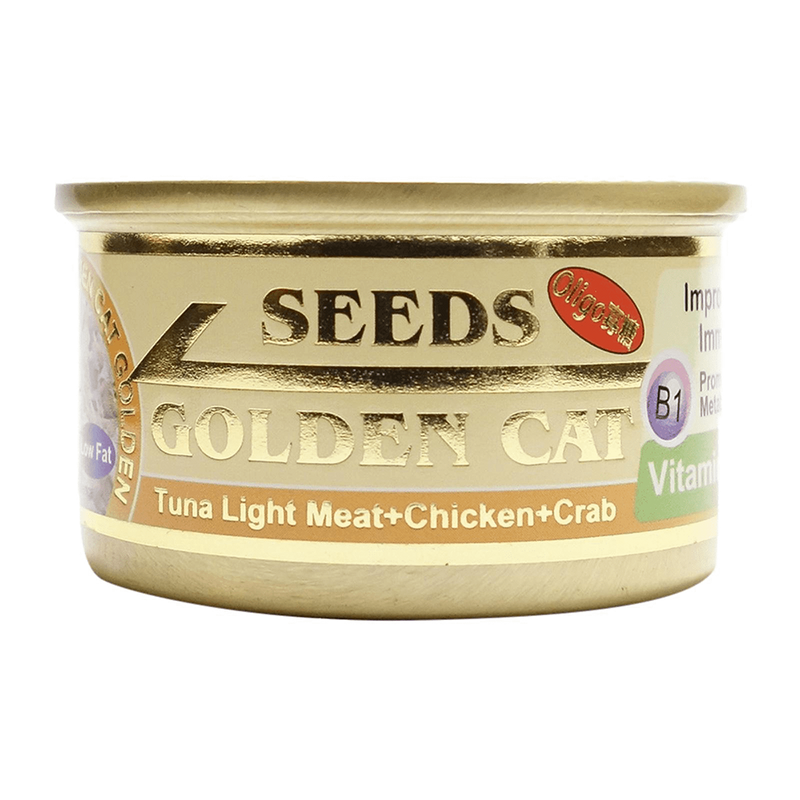 Seeds Golden Cat Tuna + Chicken + Crab 80g
