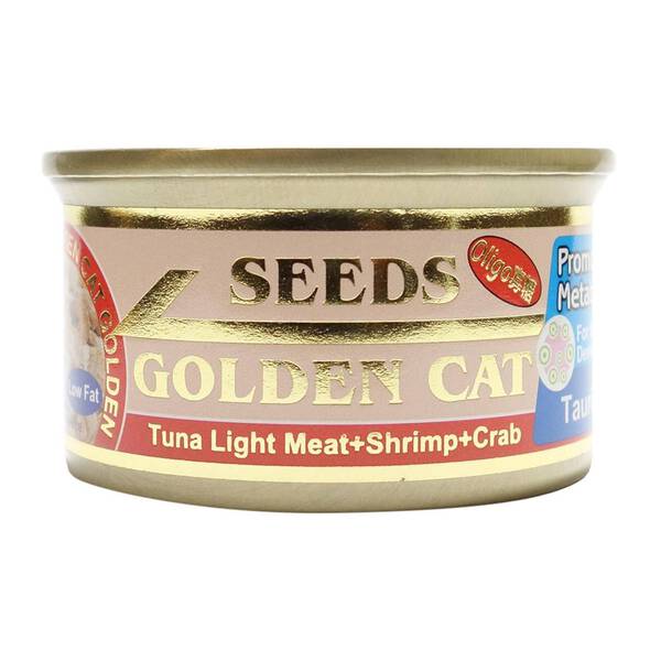 Seeds Golden Cat Tuna Light Meat + Shrimp + Crab 80g