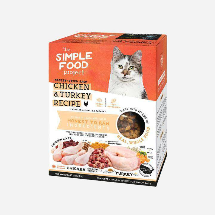 The Simple Food Project Cat Freeze-Dried Raw Chicken & Turkey 1.36kg