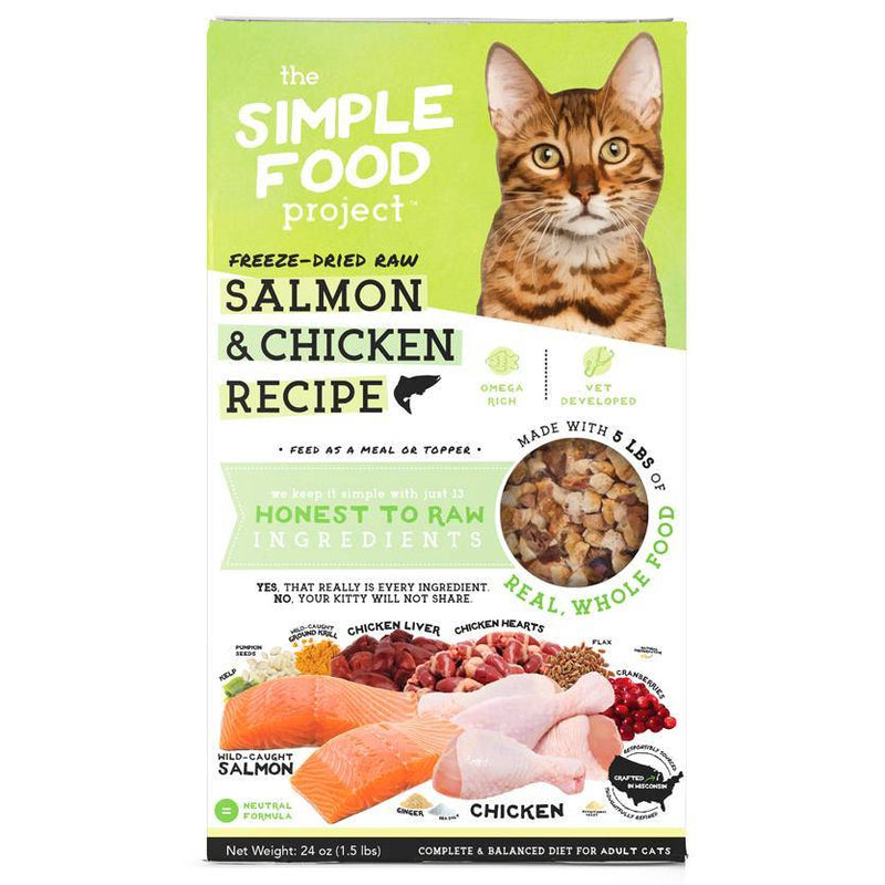 The Simple Food Project Cat Freeze-Dried Raw Salmon & Chicken 680g