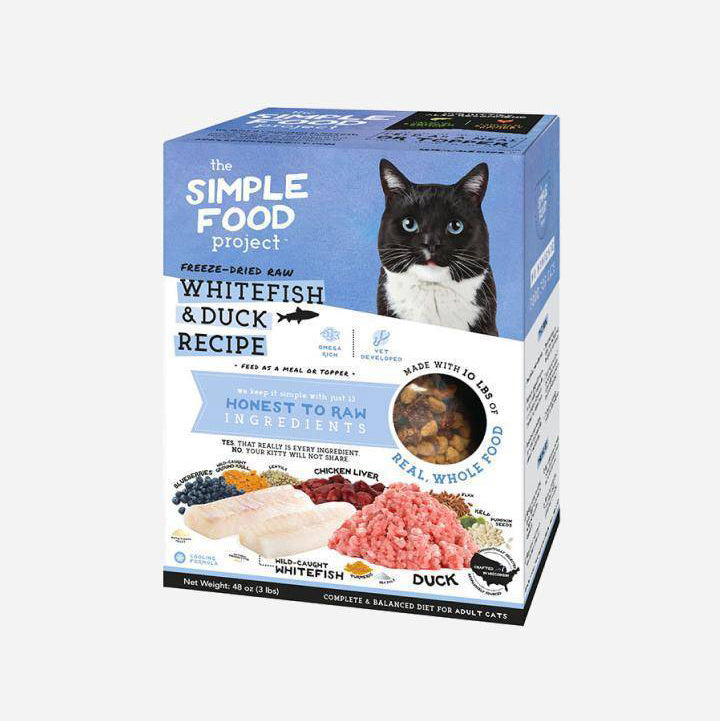 The Simple Food Project Cat Freeze-Dried Raw Whitefish & Duck 1.36kg