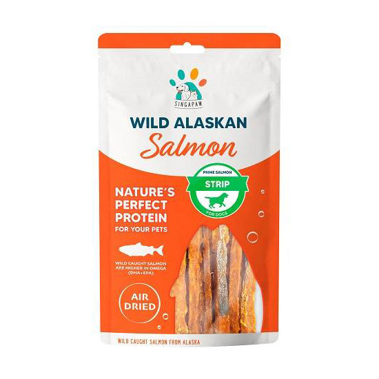 Singapaw Dog Wild Alaskan Prime Salmon Strip 70g