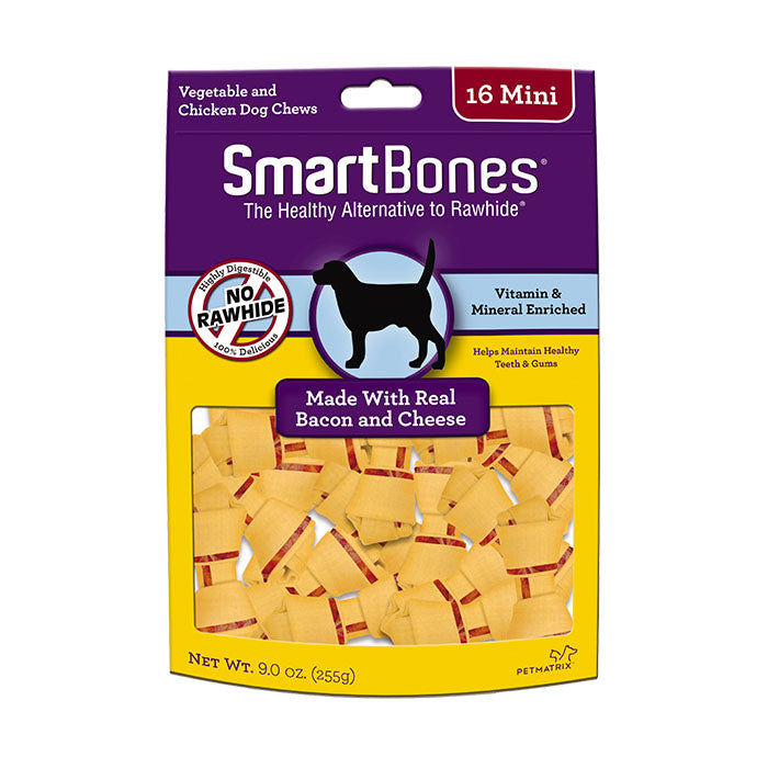 Smartbones Bacon & Cheese Mini 16pcs