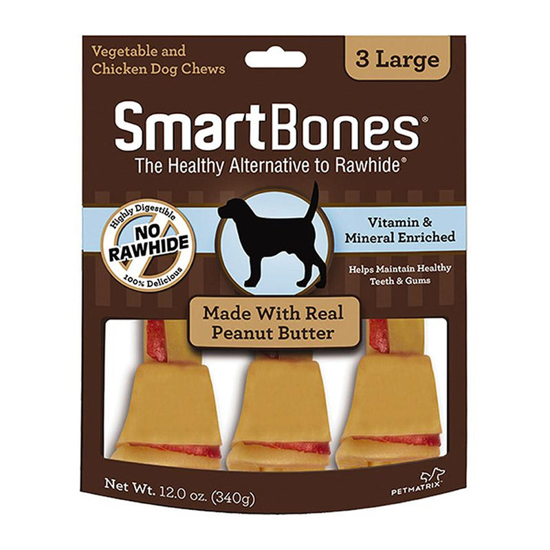 SmartBones Peanut Butter Large 3pcs