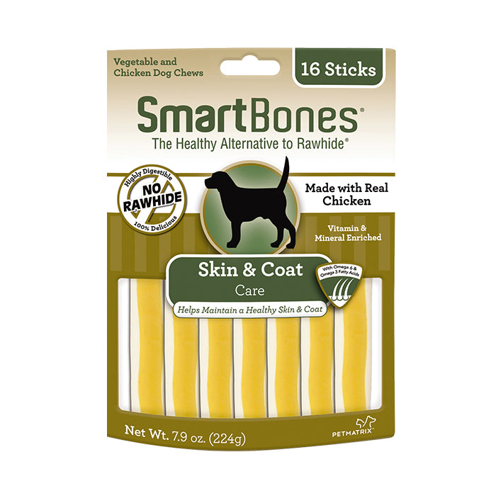 SmartBones SmartSticks Skin and Coat Care 16pcs