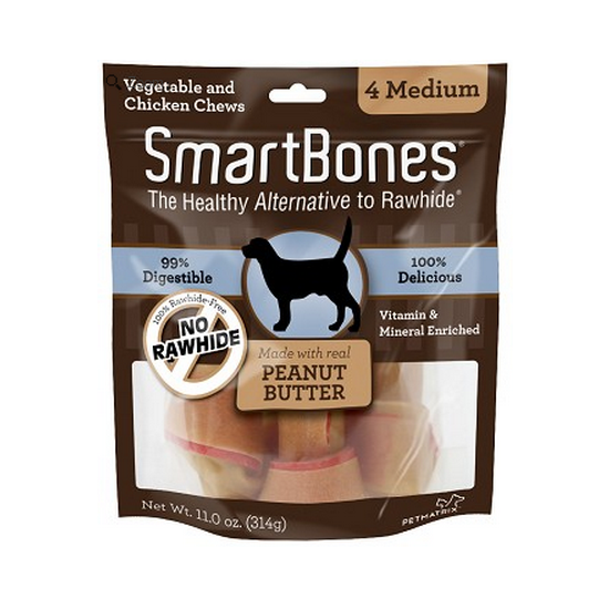 SmartBones Peanut Butter Medium 4pcs