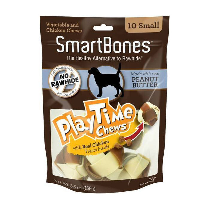 SmartBones PlayTime Peanut Butter Chews Small 10pcs