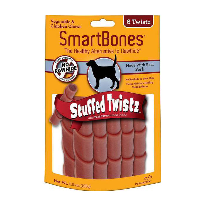 SmartBones Stuffed Twistz Pork 6pcs