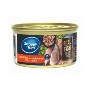 Snappy Tom Cat Real Fish Grain Free Tuna Flakes with Chicken Breast 85g