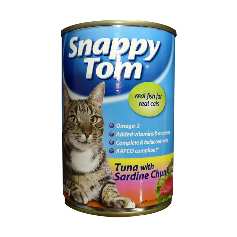 Snappy Tom Cat Tuna with Sardine Chunk 400g