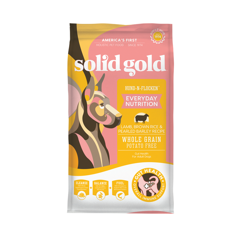 Solid Gold Dog Hund n Flocken - Lamb, Brown Rice & Pearled Barley Recipe 24lb
