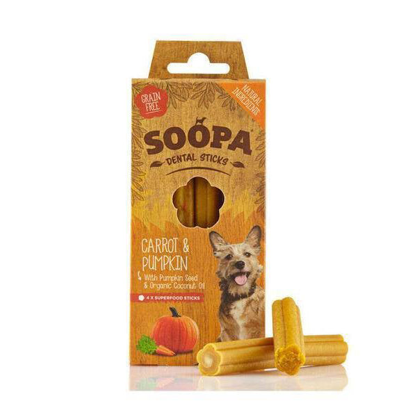 Soopa Dog Dental Sticks Carrot & Pumpkin 100g