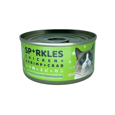 Sparkles Cat Chicken + Shrimp + Crab 70g