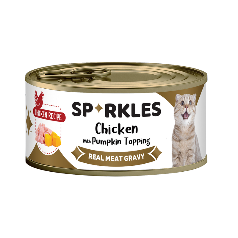 Sparkles Cat Colours Chicken with Pumpkin Topping 70g